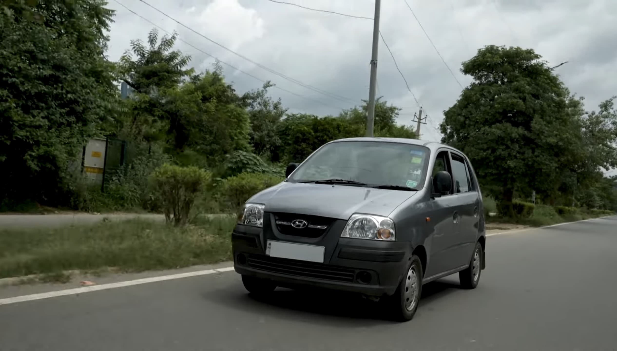 The santro which was converted from petrol to electric