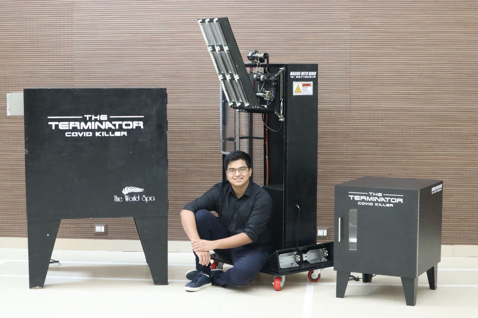 Mihir created UVC machines to sanitise rooms during lockdown