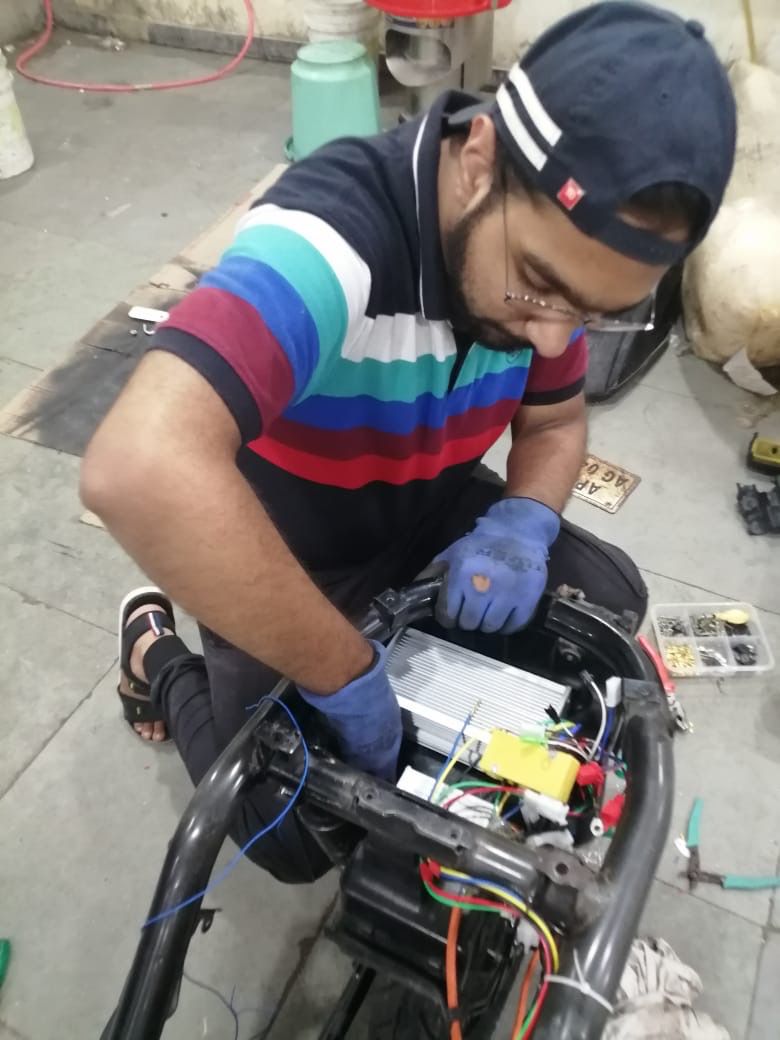 Electric Vehicle by Engineering Student