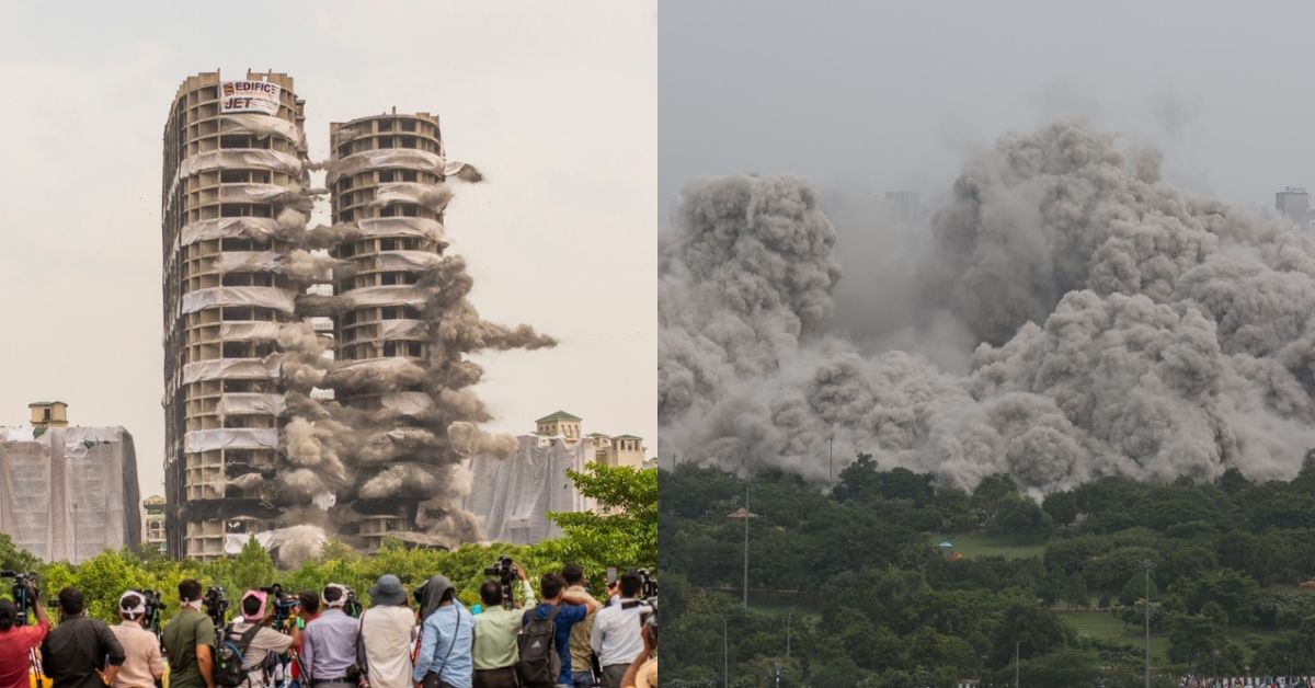 Noida twin tower demolition