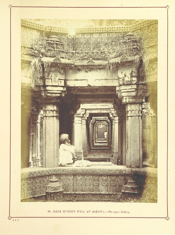 Upper gallery of Dada Hari Stepwell Ahmedabad, 1866