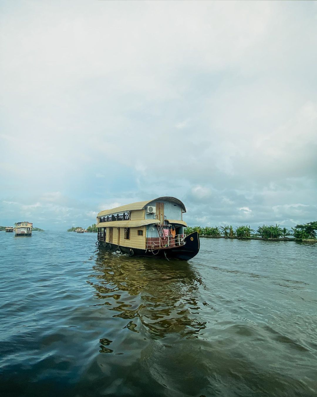 A houseboat in Alleppey backwaters 