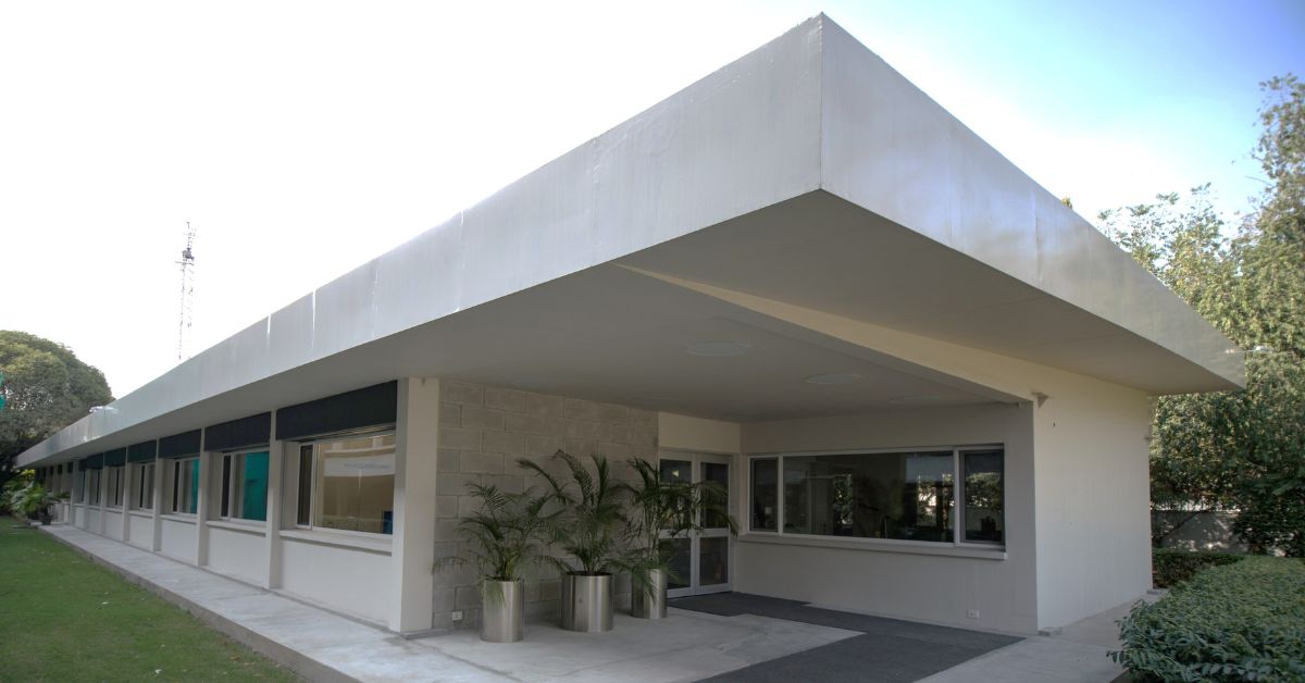 Semen: Gedung Kantor Pembangunan dan Kerjasama Swiss (SDC) di Kedutaan Besar Swiss, New Delhi dibangun dari Blok LC3 AAC 
