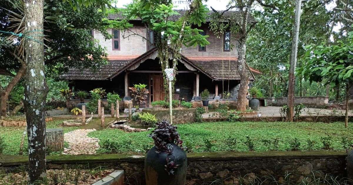 A front view of Laya Joshua's eco-friendly house in Ranni.