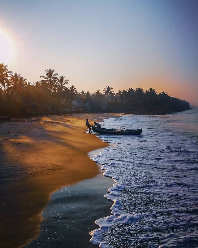 Sebuah klik yang menakjubkan dari pantai Kappad di Kozhikode, Kerala