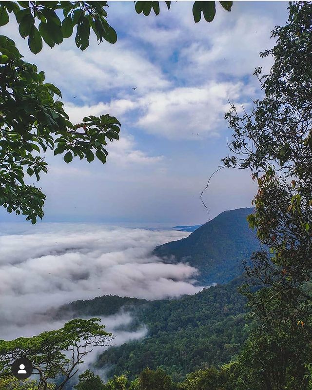 Pemandangan pegunungan Agumbe yang indah