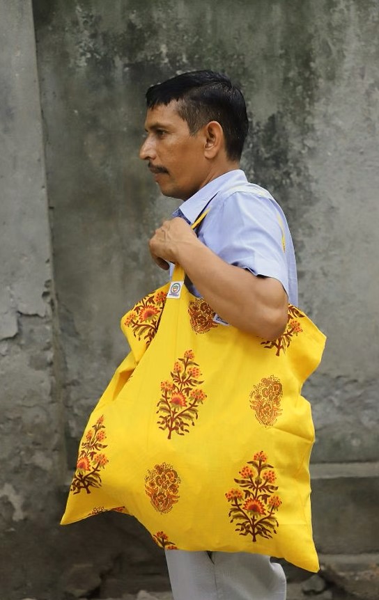 cloth bags made as part of vikalp project by dr ruby