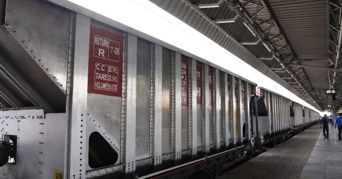 Indian Railways Launches 1st Indigenous Aluminium Fright Rake