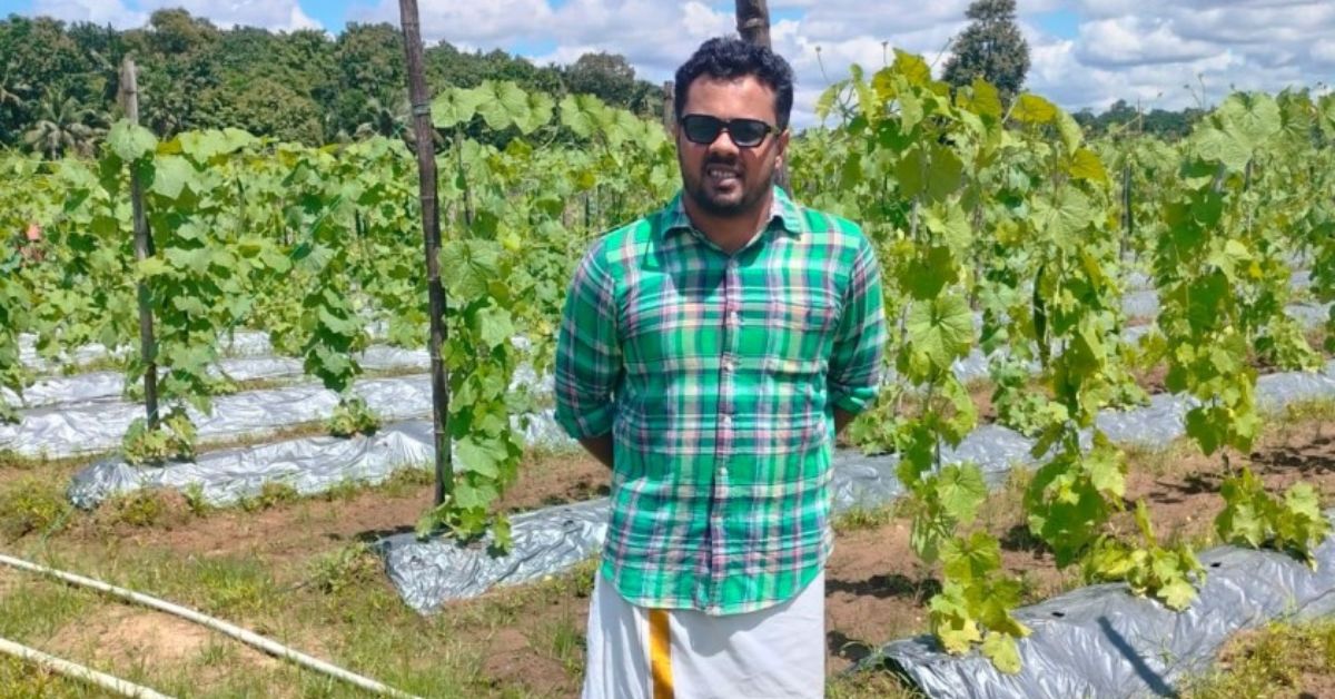 MBA Grad Turns Farmer, Earns Profits of Rs 36 Lakh with his Organic ‘Vegetable Estate’