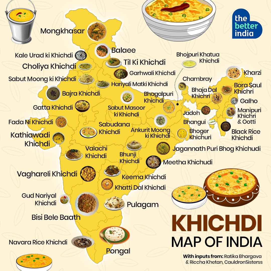 Khichdi map of India