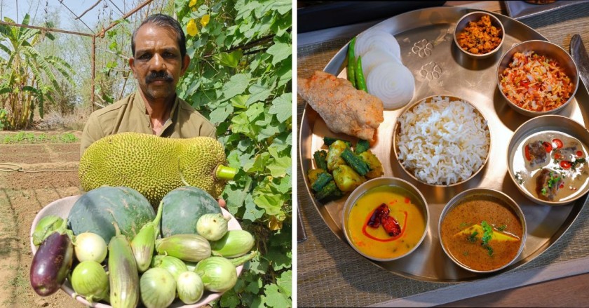 organic vegetables collected from local farmers is used to make meals in pugdundee lodges