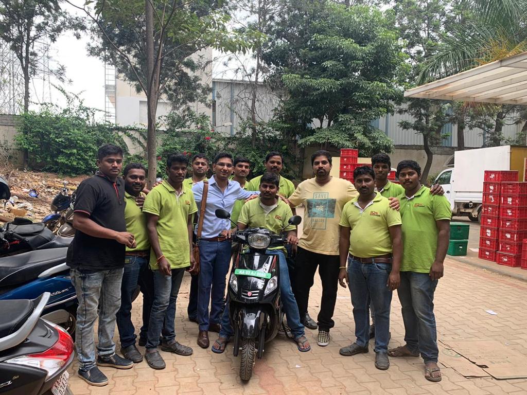 Howdyy's team of delivery agents delivers across Bengaluru and other cities