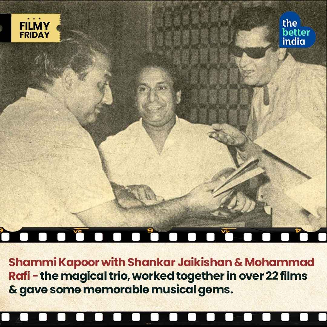 The musical trio that won the hearts of the world, Mohammed Rafi,  Shankar-Jaikishan, Shammi Kapoor