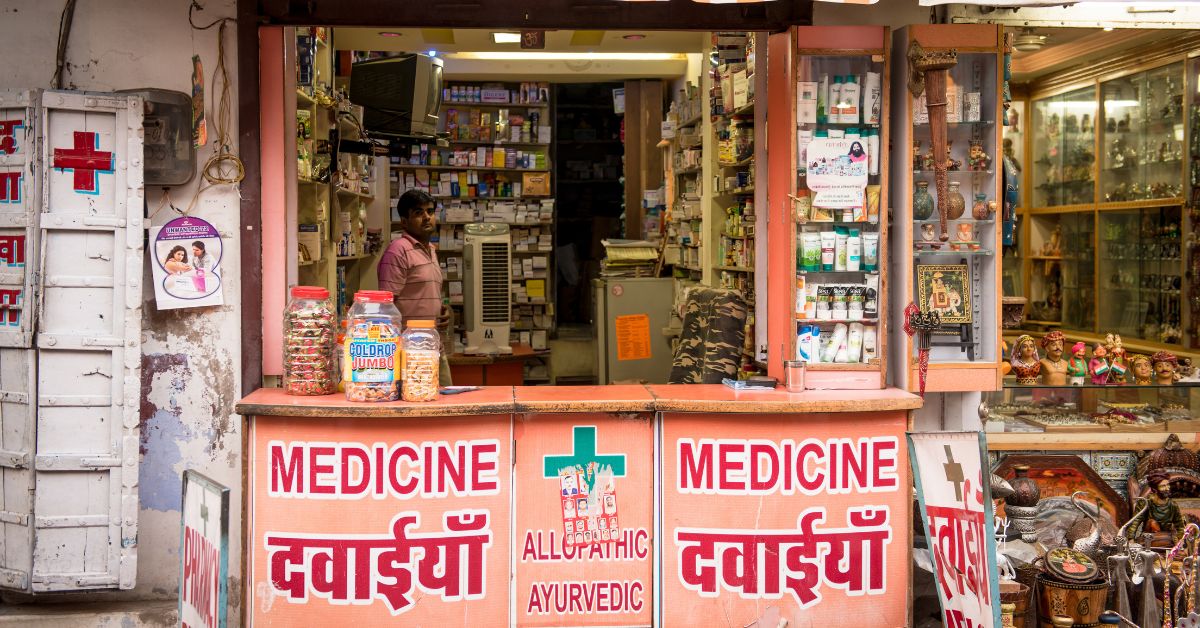 a representational image of a local pharmacy in india 