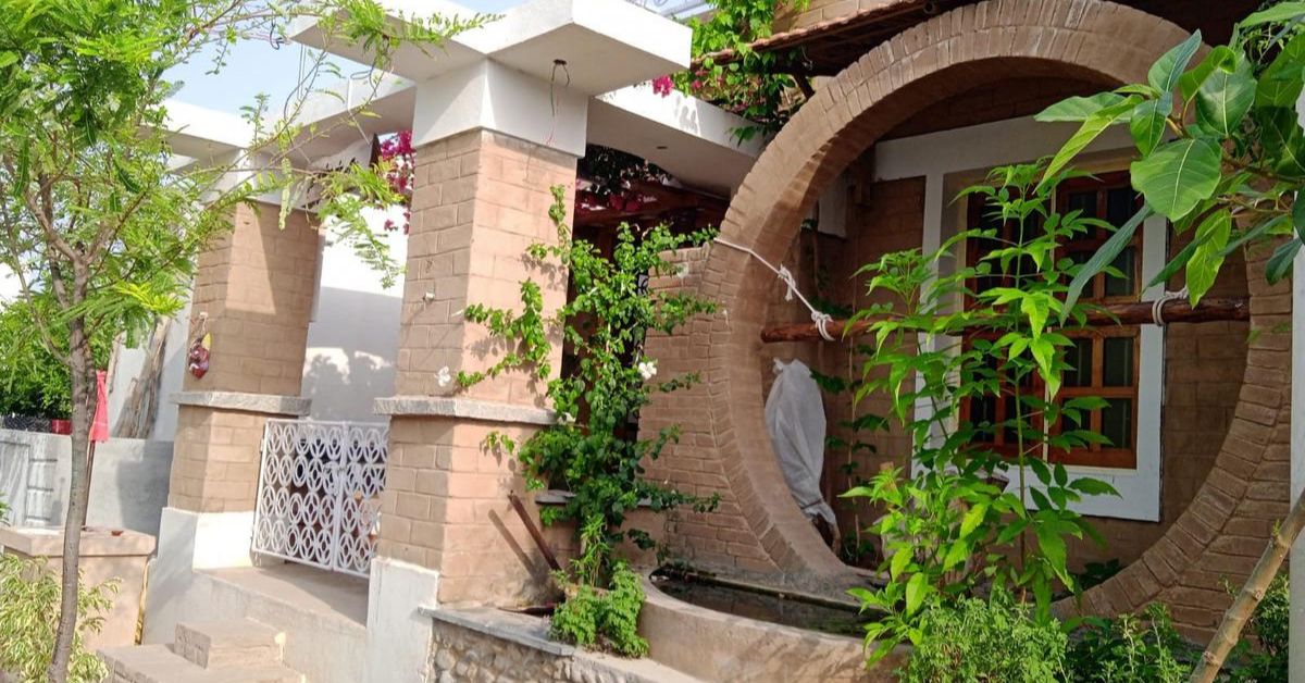 A Jegatheesan's mud brick house in Perambalur