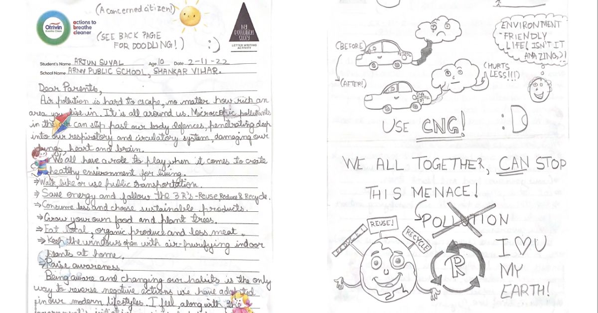 Letters written by children