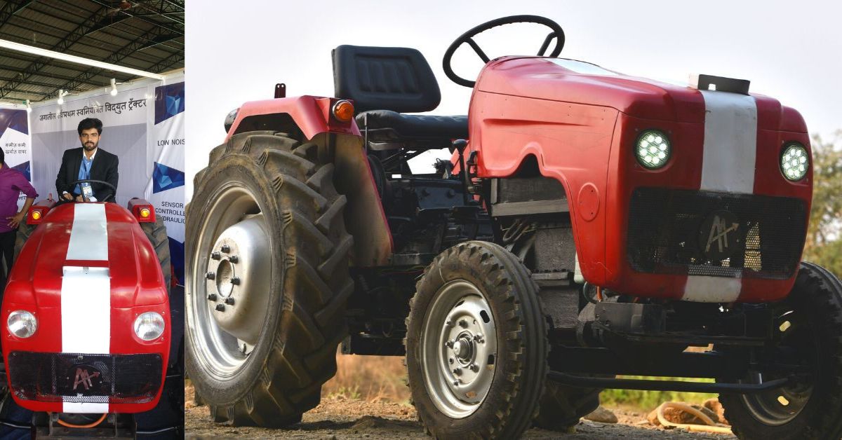 Engineer Builds India’s 1st Driverless Electric Tractor To Carry Heavy Loads at 1/4 Cost