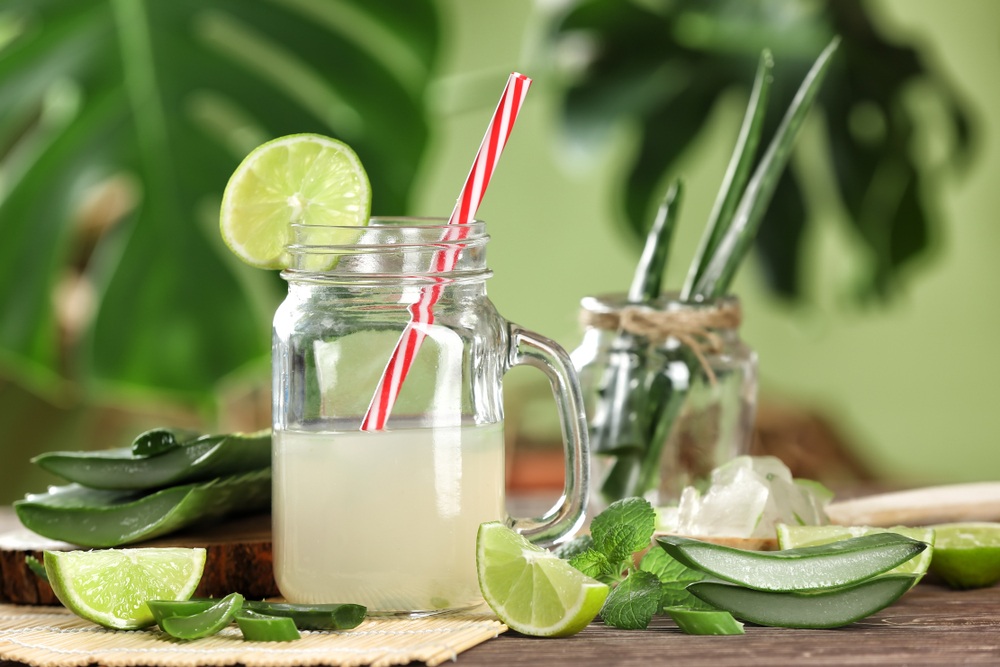 Healthy aloe vera juice