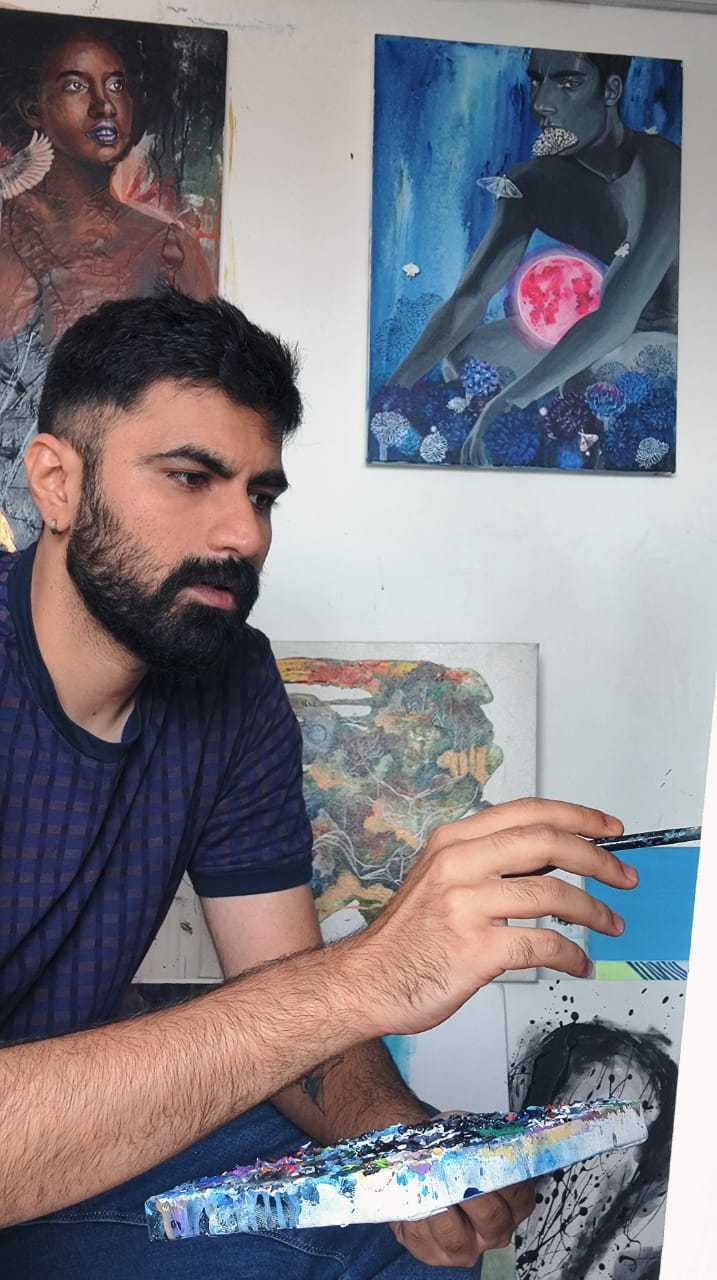 Aditya Raj, a fine artist who paints iconic eateries around India