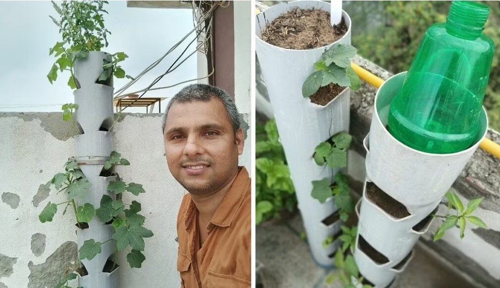 pvc pipe garden by mithilesh