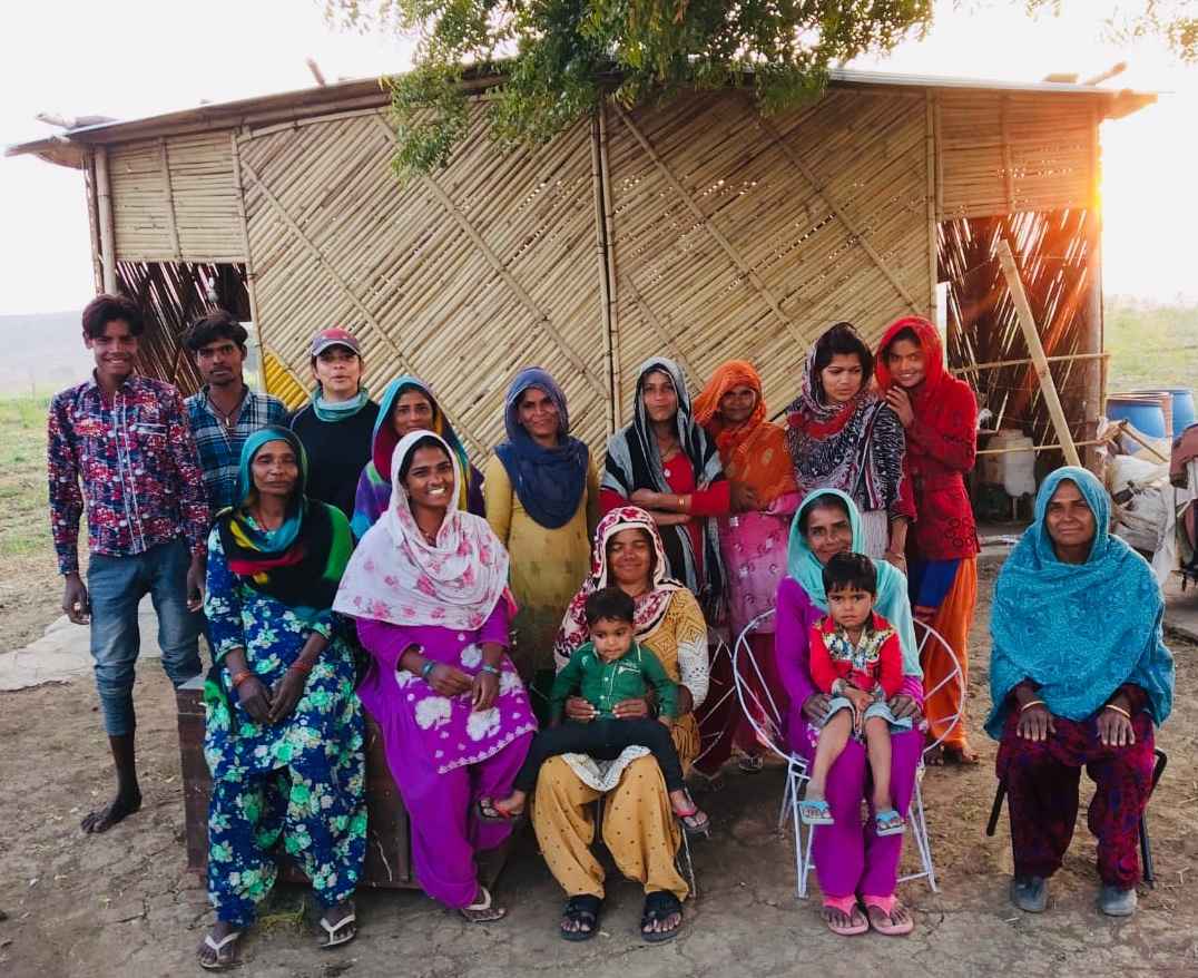 The farming families in Bhopal who assist in the organic farm