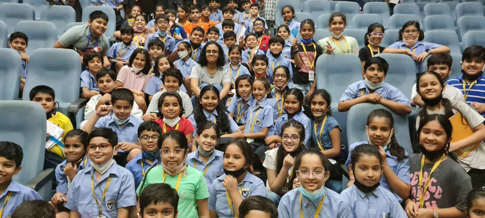 Anoushka Jolly at one of her sessions at the school where she spoke on bullying and its effects