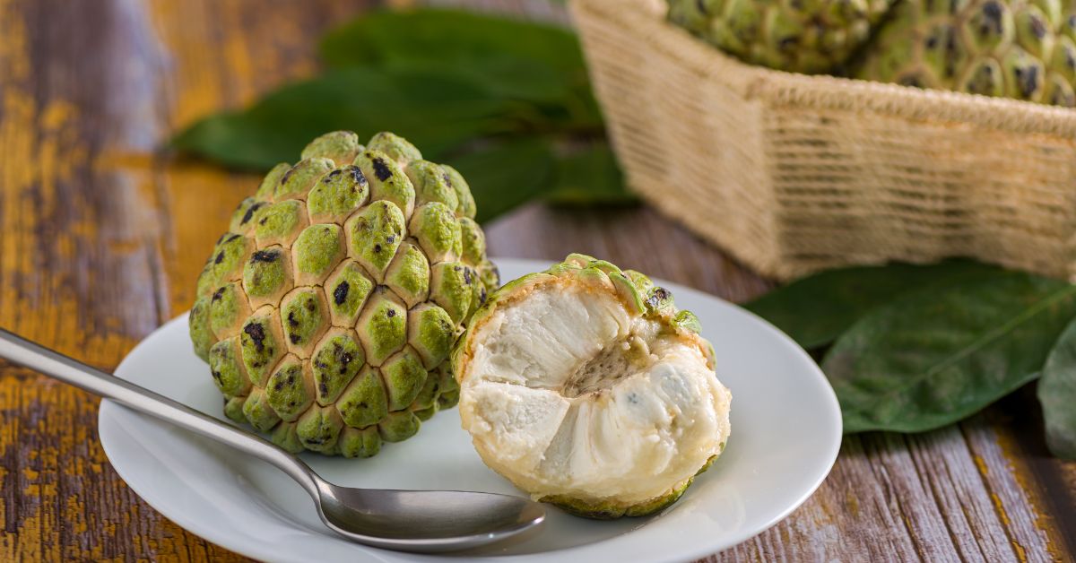 a plate of custard apple 