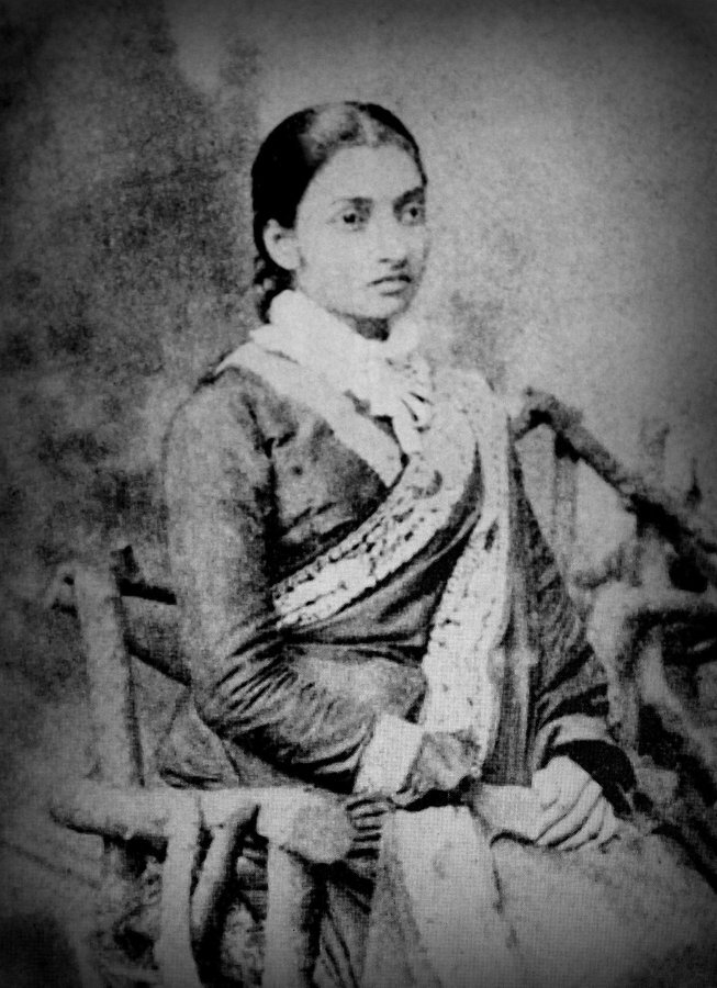Jnanadanandini Debi, the wife of  Satyendranath Tagore, the brother of the famous Bengali poet Rabindranath Tagore 