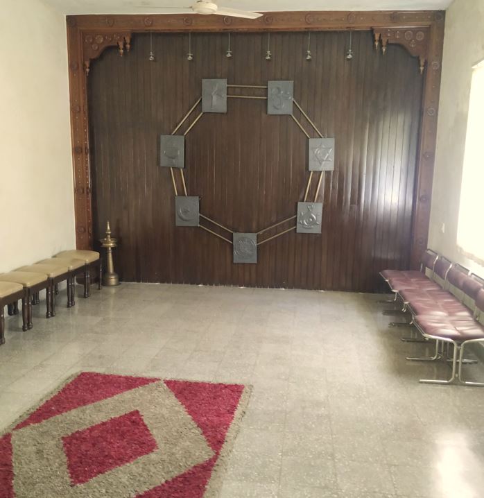 Prayer room at Shanti Avedna Sadan in Mumbai.