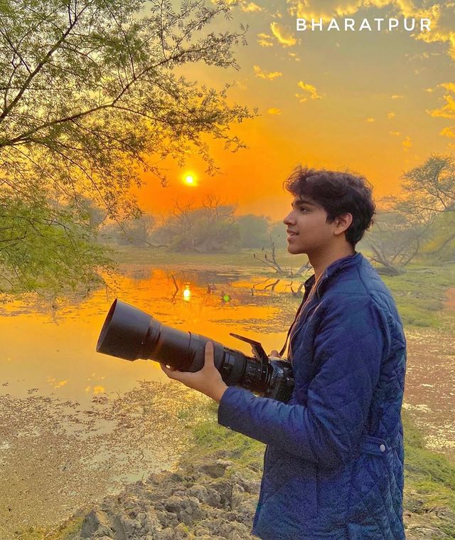 Aman Sharma likes to photograph different species of birds.