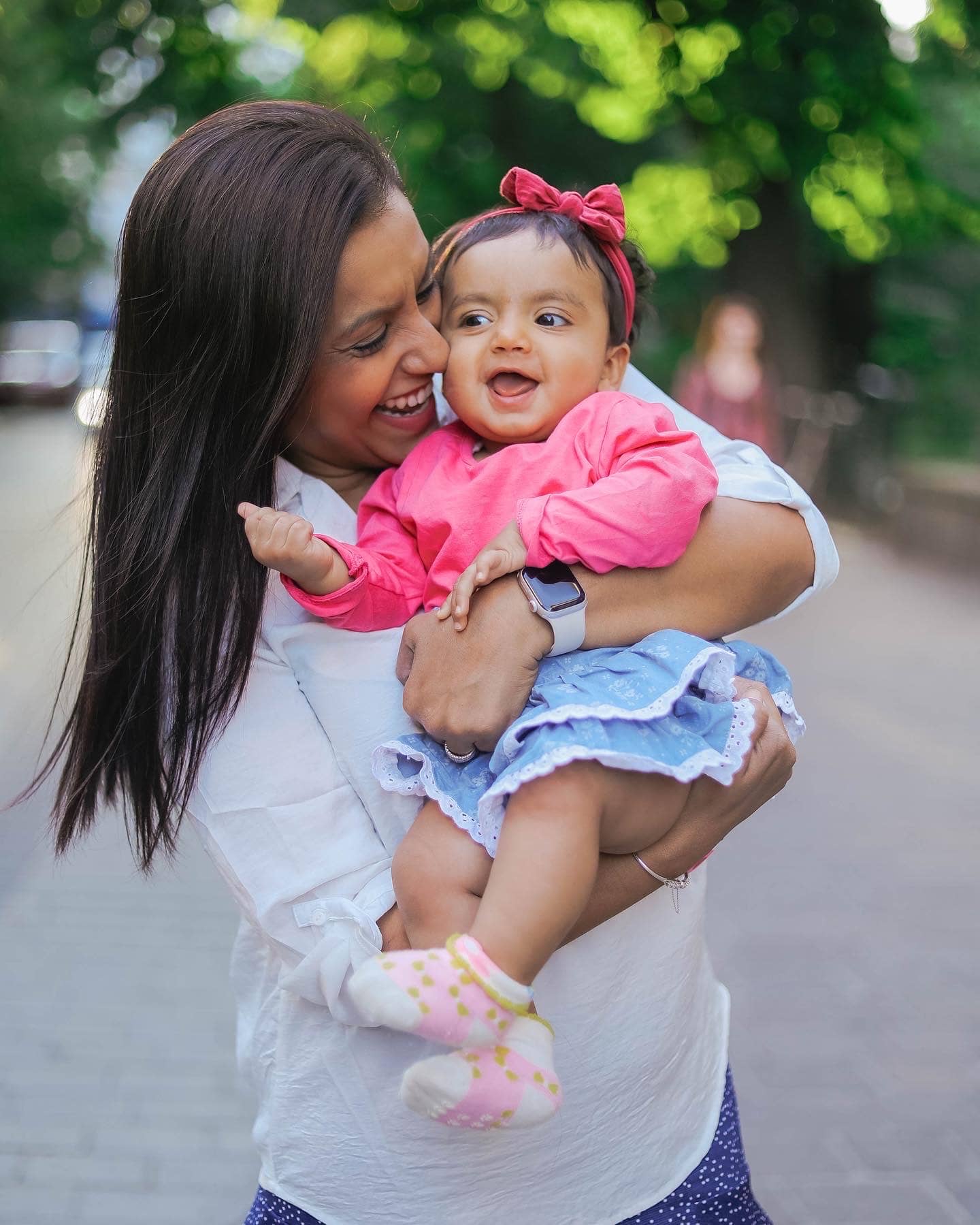 Anindita with her baby