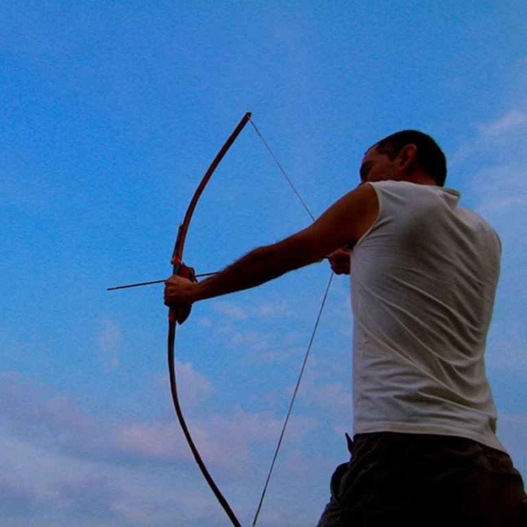 Experts teach archery at Aura Kalari