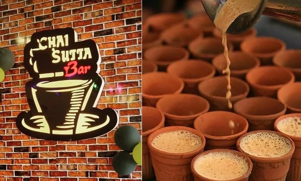Chai sutta bar serves tea in kulhads or clay cups.