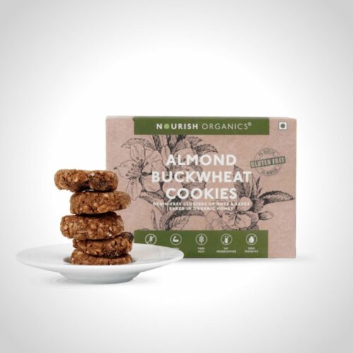 Almond buckwheat cookies by Nourish Organics.