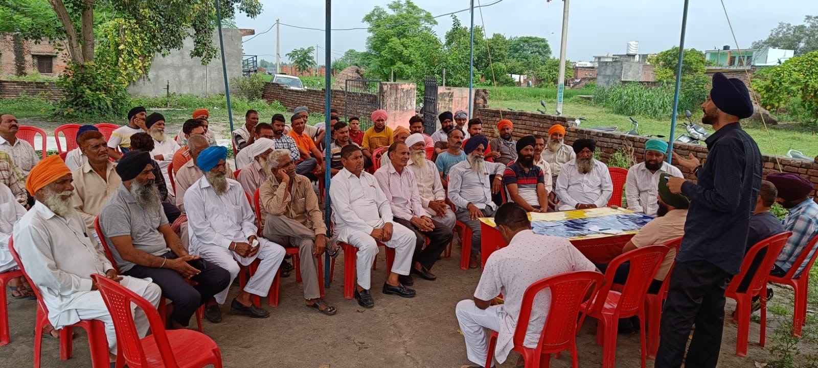 Officials went from village to village to speak to share success stories of farmers who didn't burn stubble.