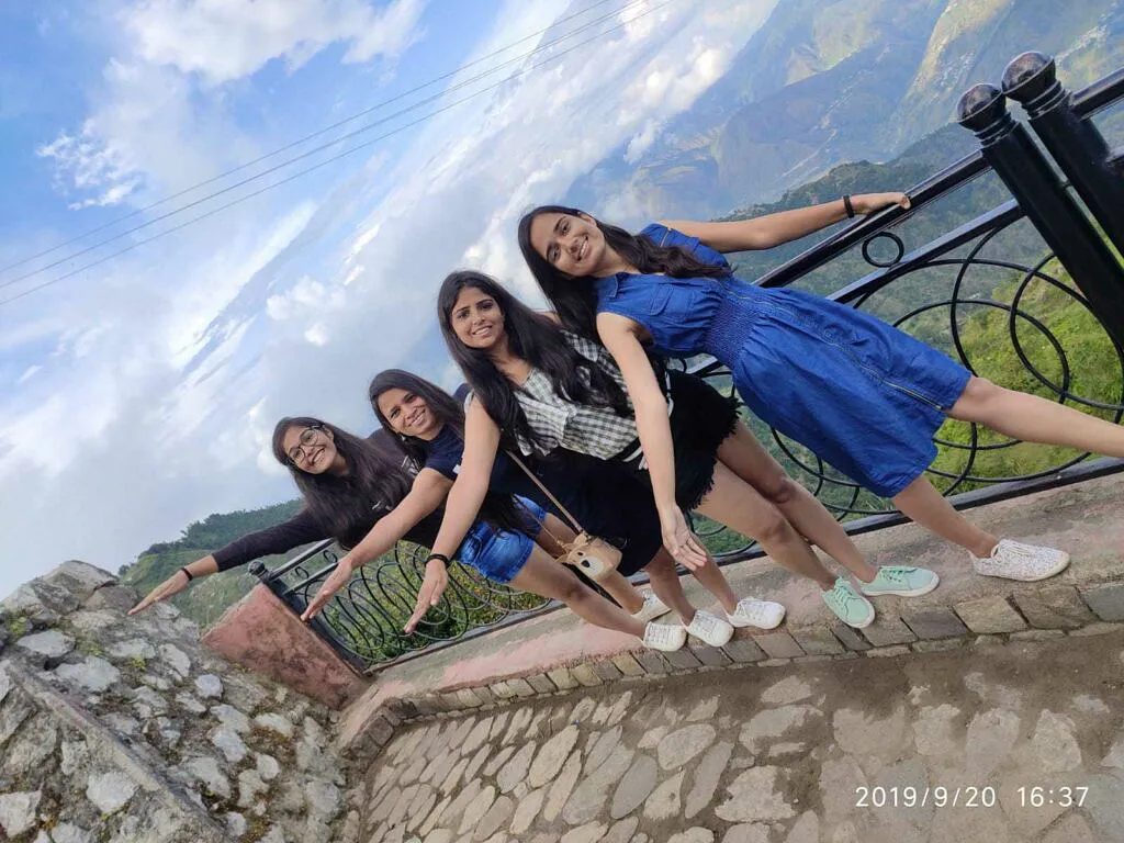 Dr Rupa Yadav with her college friends.