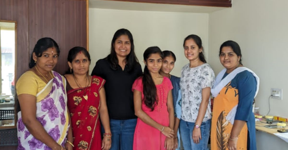 Srutiza Mohanty with her team.