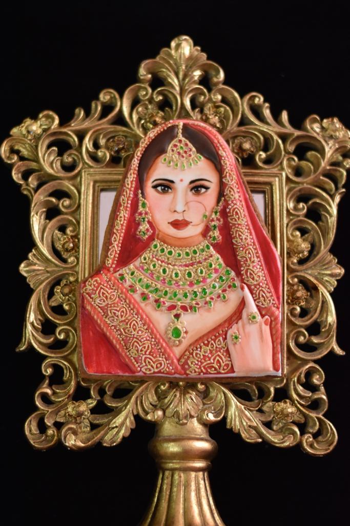 Prachi creates a range of cookies that depict traditional Indian brides.