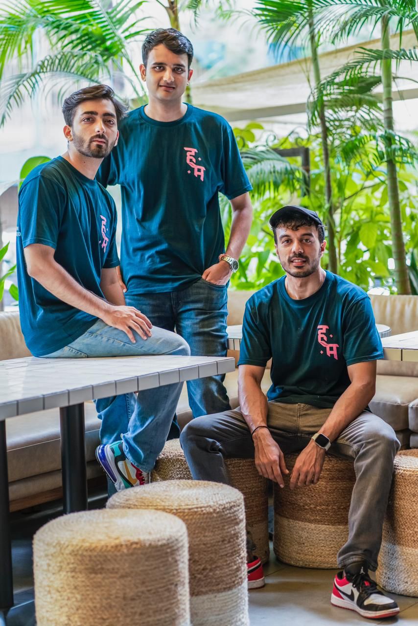 Raghav Simha, Jatin Talreja and Pragun Bajaj, the founders of Project Hum