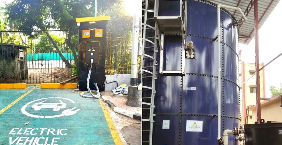 ev stasiun pengisian didukung oleh biogas