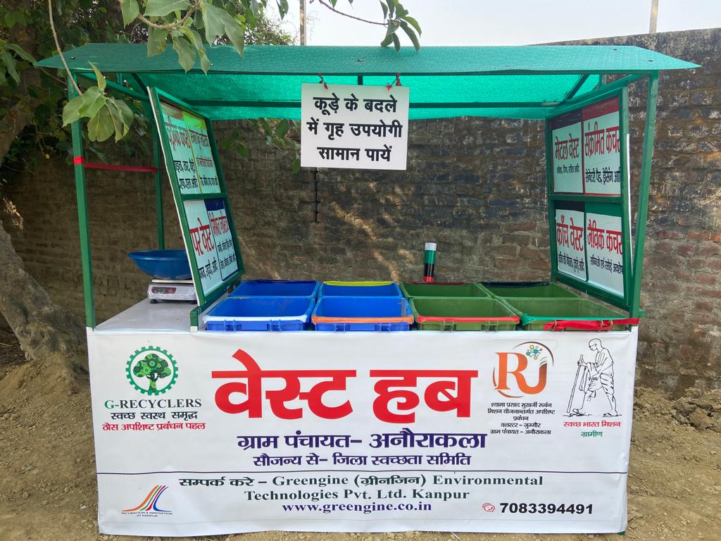 A G-Recyclers waste hub in Uttar Pradesh