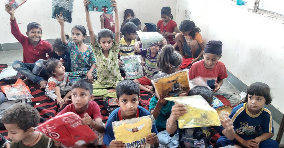 The prison service officer says people showed the children books and uniforms.