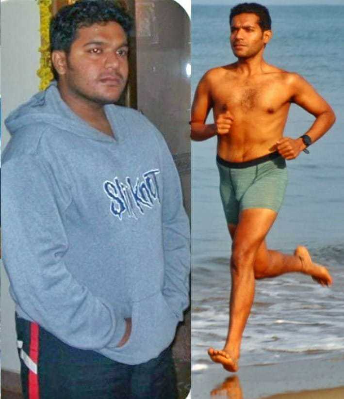 Shreyas' transformation journey through clean eating habits and exercise