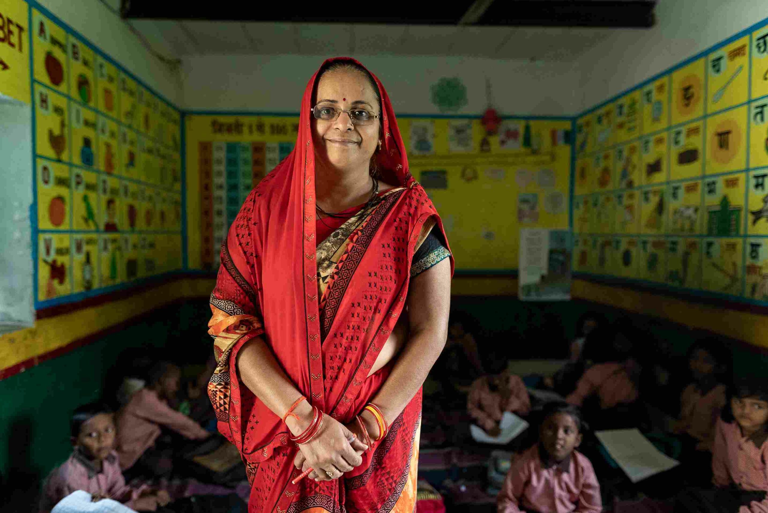 Vandana Dubey is a Class 1 teacher from Government Primary School in Sewapuri district of Uttar Pradesh.