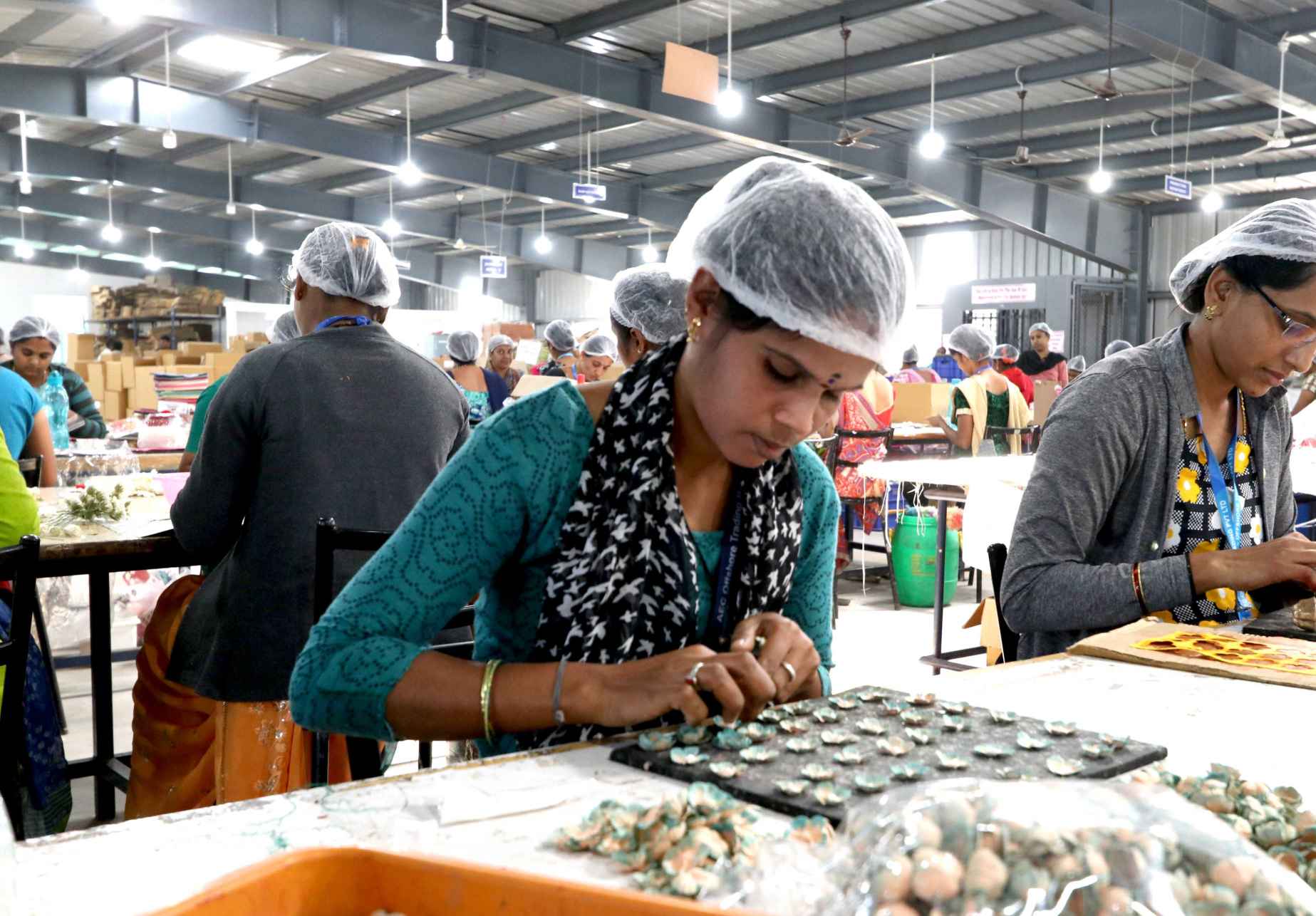 Itsy Bisty employee at work in one of the factories