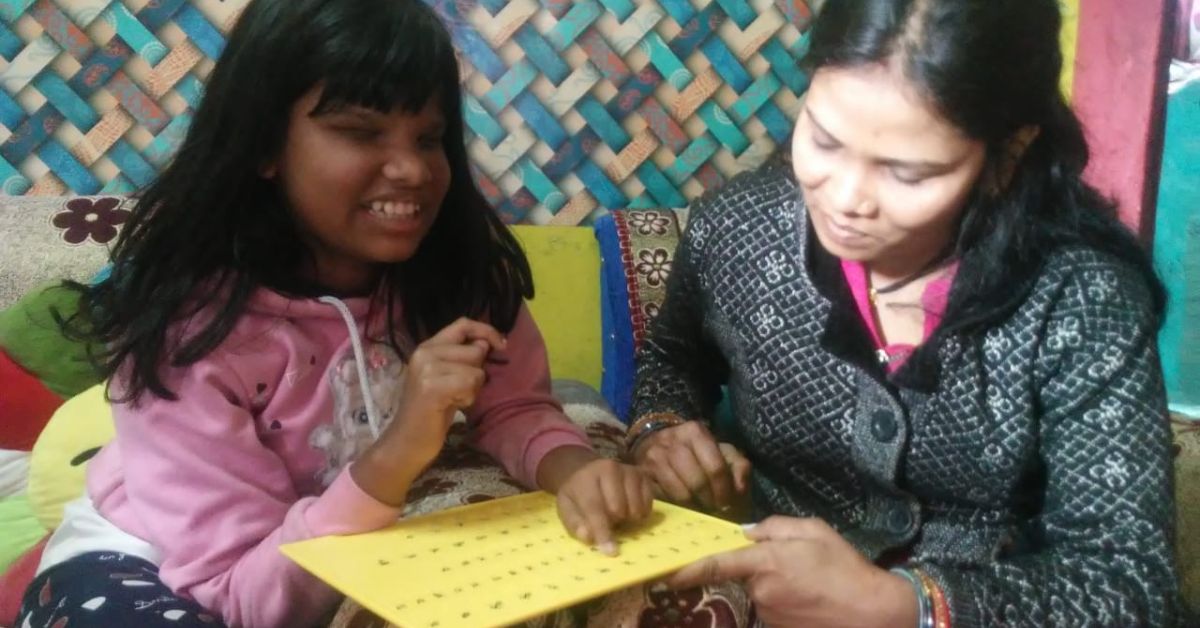 Priya with her mother Gunja.