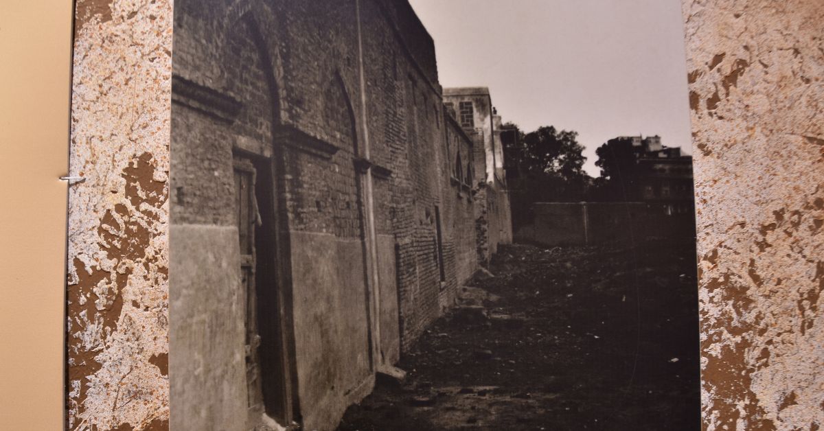 a black and white picture of jallianwala bagh immediately after the massacre 