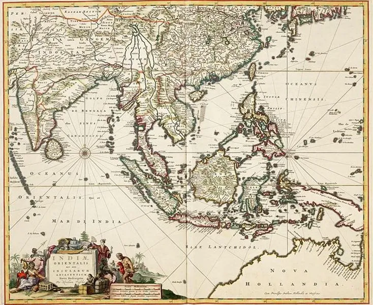 A map of South and South-East Asia