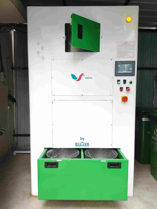 The sanitary pad disposal machine designed by Ajinkya,