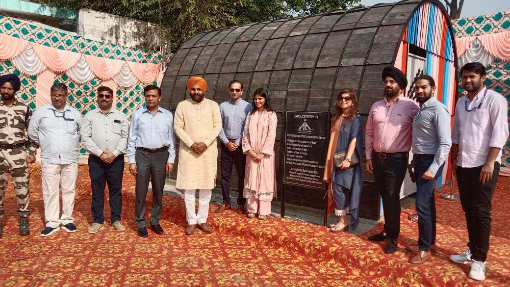 Ruhani Verma and Team R+D Studio at the inauguration of the sustainable toilet
